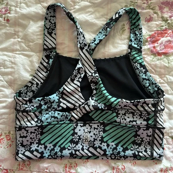 Free People Movement Floral Sport Bra XS - Picture 2 of 4
